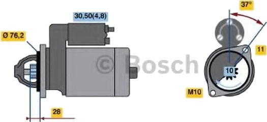 BOSCH 0 986 022 450 Starter BOSCH 0 986 022 450 Starter