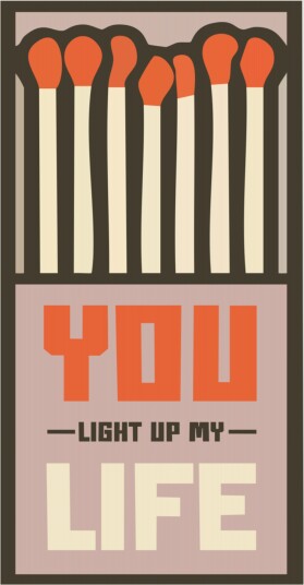 Matchbox Love Quote Plakat / 21x30