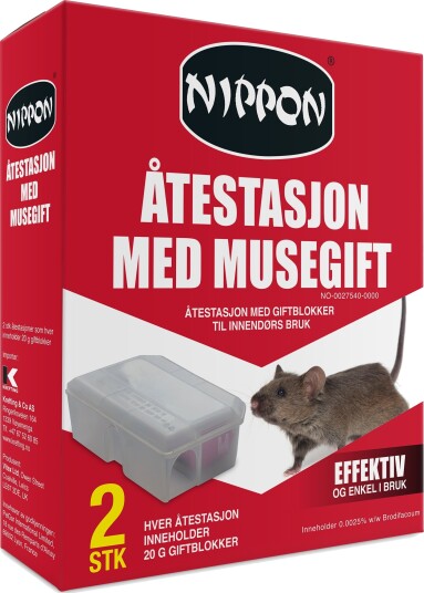 NIPPON ÅTESTASJON MED MUSEGIFT 2 PK.