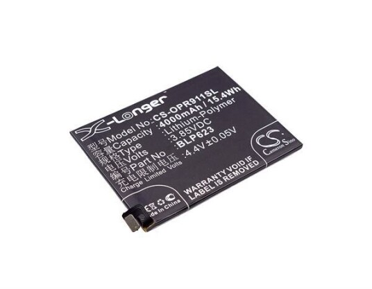 OPPO CPH1613 batteri (4000 mAh 3.85 V, Sort)
