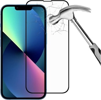 MTP Products iPhone 14/13 Pro/13 9D Full Dekning Beskyttelsesglass Svart Kant