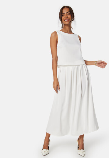 VILA Visalini midi skirt Cloud Dancer 38
