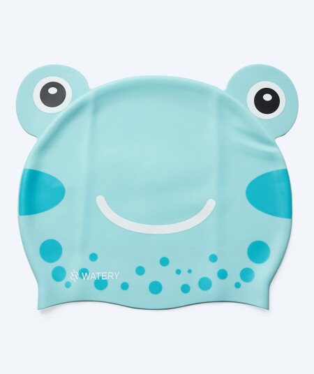 Watery badehette til barn Dashers Frog Lyseblå Svømmehette Watery badehette til barn Dashers Frog Lyseblå Svømmehette