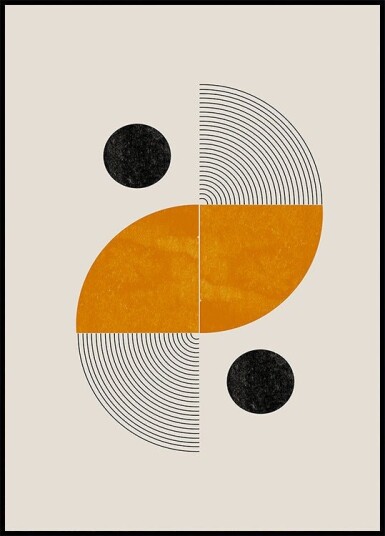 Geometric Harmony Poster Plakat / 40x50cm