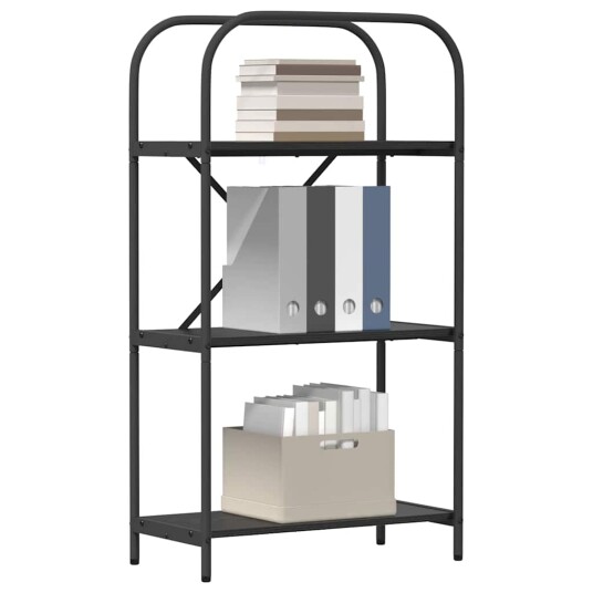  Bokhylle Svart eik 60 x 30 x 109 cm Konstruert tre