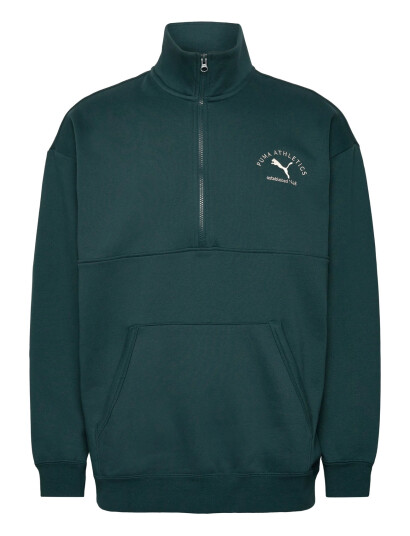 PUMA Puma Class Half Zip Sweater Fl - Green - XXL
