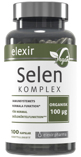 Elexir Pharma Organiskt Selen Komplex 100 stk
