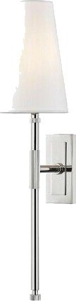 Hudson Valley Lighting Bowery vegglampe i nickel 3721 PN CE Hudson Valley Lighting Bowery vegglampe i nickel 3721 PN CE