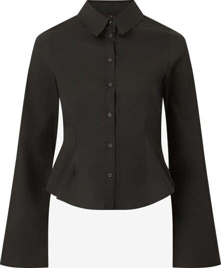 Gina Tricot Skjorte Shaped shirt Svart