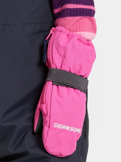 Didriksons Biggles 8 Zip vintervotter til barn Sweet pink Didriksons Biggles 8 Zip vintervotter til barn Sweet pink
