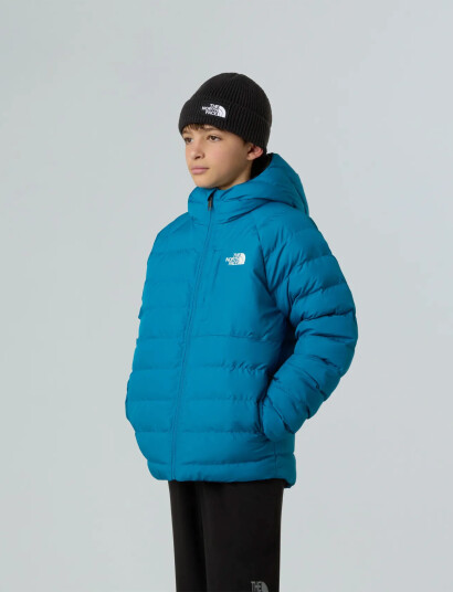 The North Face B Reversible Perrito Hooded Jacket Blue 142-151