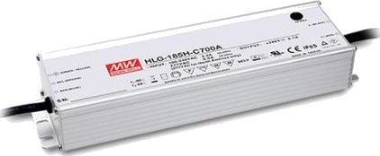 Mean Well Hlg 185H C1400a 200,2 W Ip65 90 305 V 47 ~ 63 Hz 2 / 115Vc 1 / 230Vc 0.85 / 277Vc 1,4 A