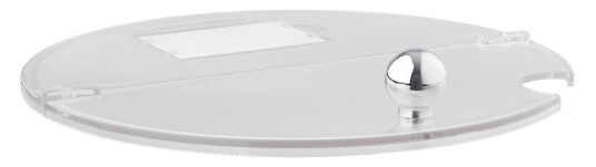 APS Lokk Lou med fordypning; 23.5 cm (Ø); Transparent