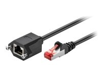 MicroConnect - Nettverksforlengelseskabel - RJ-45 (hann) til RJ-45 (hunn) - 1 m - 6 mm - foliebelagt uskjermet tvinnet kabelpar (F/UTP) - CAT 6 - formstøpt, flertrådet - svart MicroConnect - Nettverksforlengelseskabel - RJ-45 (hann) til RJ-45 (hunn) - 1 m - 6 mm - foliebelagt uskjermet tvinnet kabelpar (F/UTP) - CAT 6 - formstøpt, flertrådet - svart