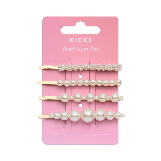 Pearl Hair Pins 4 pcs White Pearl Hair Pins 4 pcs White