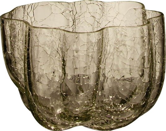 Kosta Boda - Crackle lyktglass 5,8 cm taupe
