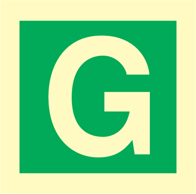 Jo Safety Character G IMO sign 100081 Jo Safety Character G IMO sign 100081