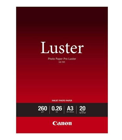 Canon Paper LU-101 / 6211B007 Pro Luster A3 - 20 sheets