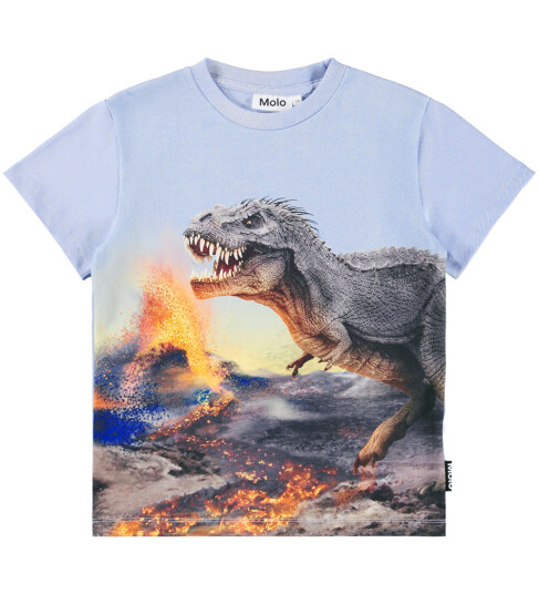 Molo T skjorte Roxo Dino Blue Månen 10 år 140 T skjorte Blå Flerfarget