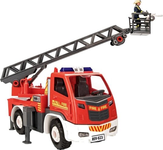 Revell Brannbil Med Stige 4+ År Rød