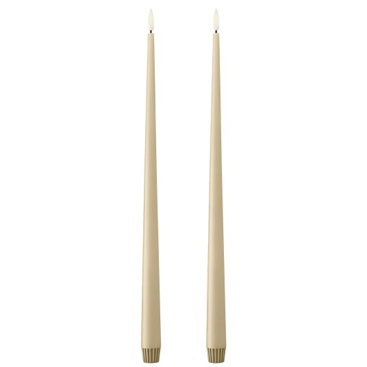 Ester & Erik Led Stearinlys 2 pk 40 cm Pale Ginger Ester & Erik Led Stearinlys 2 pk 40 cm Pale Ginger