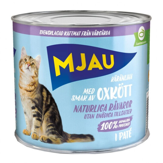 Mjau Paté Med Oksekjøtt 635 G