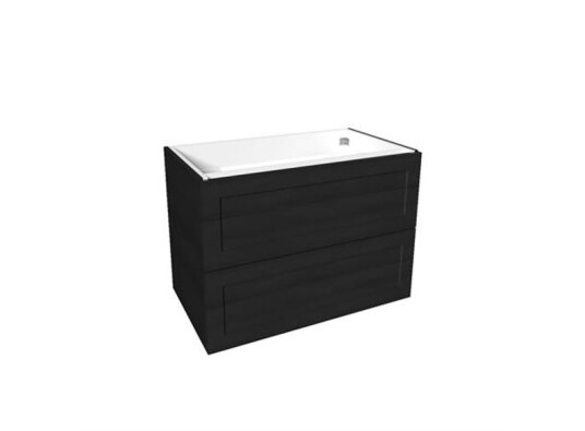 Vikingbad MIE 80 Servantskap Ramme sort eik
