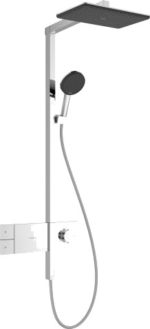 Hansgrohe Raindance Alive Q Showerpipe dusjsett, vannsparende, krom Hansgrohe Raindance Alive Q Showerpipe dusjsett, vannsparende, krom
