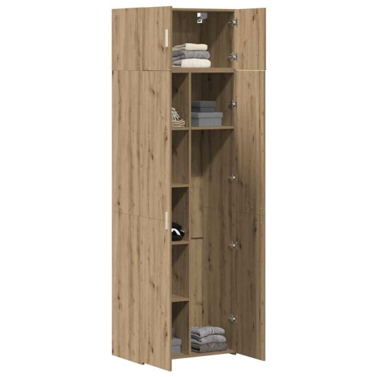  Lagringsskap Eik 70x42.5x225 cm Konstruert tre