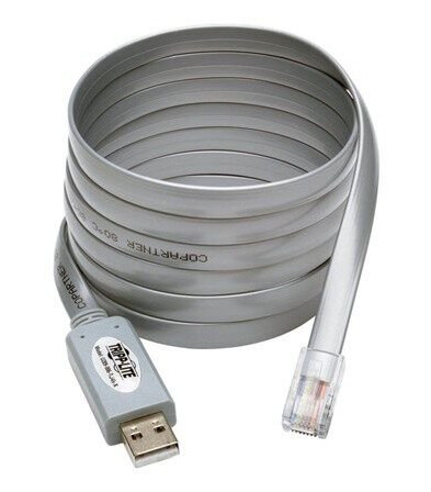 Tripp Lite USB to RJ45 Cisco Serial Rollover Cable USB Type-A to RJ45 M/M 6 ft - serial adapter - USB Tripp Lite USB to RJ45 Cisco Serial Rollover Cable USB Type-A to RJ45 M/M 6 ft - serial adapter - USB