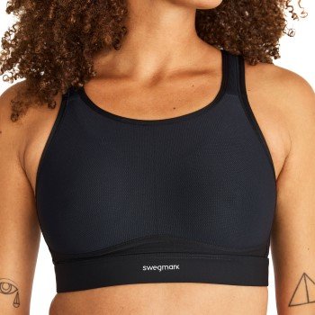 Swegmark BH Victorious Strenght Spacer Sports Bra Svart C 90 Dame