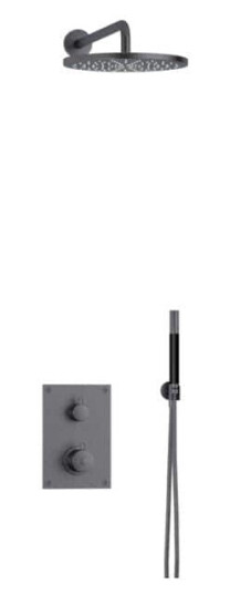 Tapwell Box7268 ED2 Takdusj Innbygging Brushed Black Chrome / Ø300mm (TA-9426925)