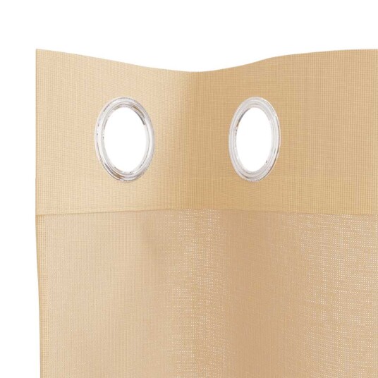 Voilegardiner med grommets 2 stk sand 8721158551405