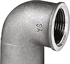 Vinkel 90Gr 3/4 -18 Mm Rørgevind Muffe Og Loddemuffe