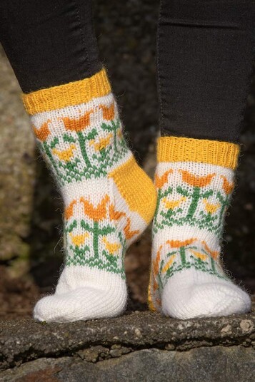 Viking Garn 1906 12 Tulipaneng Sokken