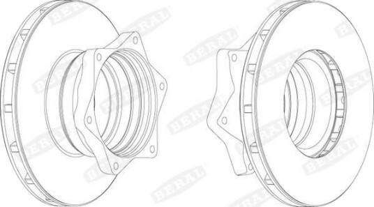 BERAL BCR164A Bremseskive BERAL BCR164A Bremseskive