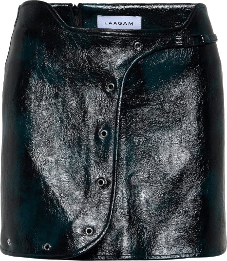 Laagam Elodie Dark Green Short Skirt   DARK GREEN   L/40