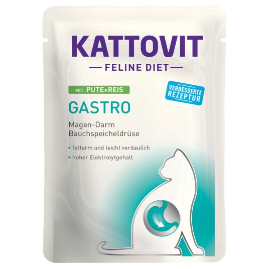 Kattovit Gastro Porsjonsposer 6 X 85 G Kalkun & Ris