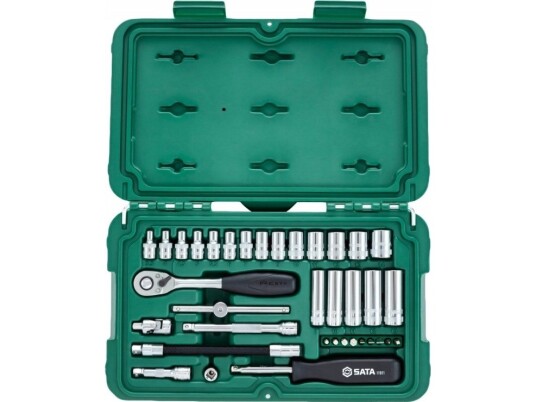 Sata Nøkkler 36El 1/4" Koffert Sata Nøkkler 36El 1/4" Koffert