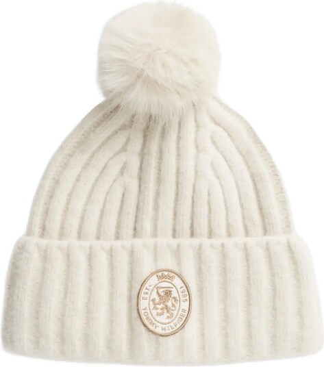 Tommy Hilfiger Th Flag Beanie W/Pom SUGARCANE One Size Tommy Hilfiger Th Flag Beanie W/Pom SUGARCANE One Size