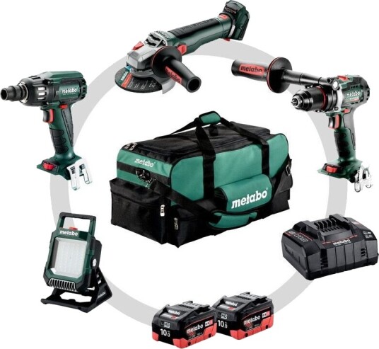 Metabo 18V Combo Set Verktøysett med 2 X 10 Ah LIHD Batteri