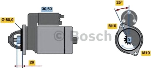 BOSCH 0 986 017 890 Starter
