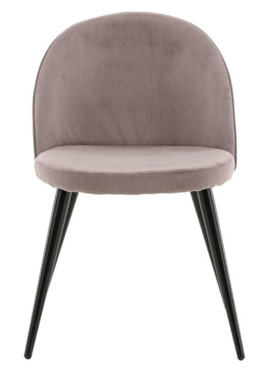 Velvet spisestuestoler fløyel rosa, svart.