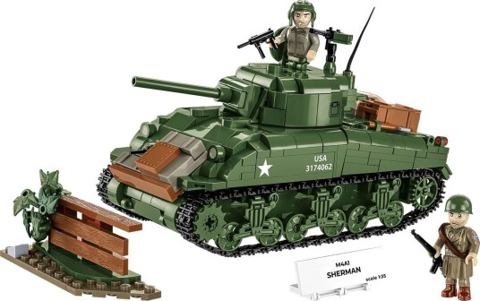 Cobi M4A1 Sherman Stridsvogn Byggesett 1:35