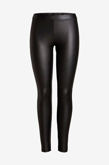 pieces Leggings pcNew Shiny Svart pieces Leggings pcNew Shiny Svart