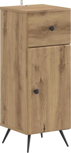 vidaXL Baderom Oppbevaringsskap BREDA Artisan eik 30 x 31 x 80 cm