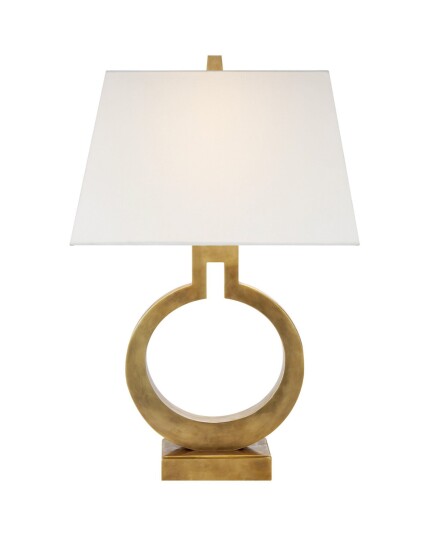 Ring Form bordslampa antik mässing S Ring Form bordslampa antik mässing S