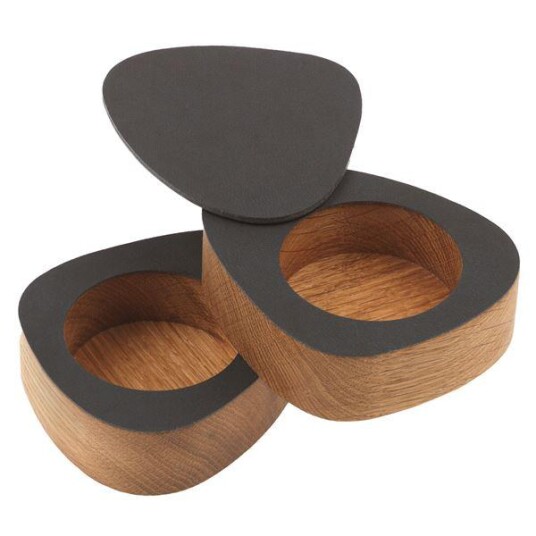 Lind DNA - Curve Nupo salt og pepper sett 8x10 cm svart