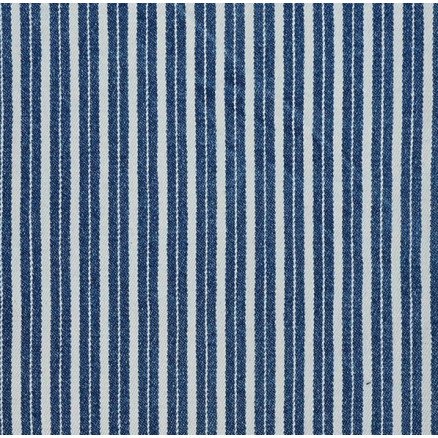 Denimstoff 145cm 007 Blå striper - 50cm