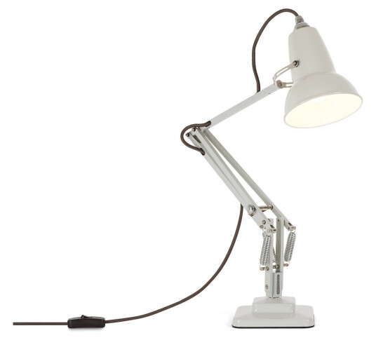 Anglepoise - Original 1227 Mini Desk Lamp Linen White - Skrivebordslamper - George Carwardine - Hvit